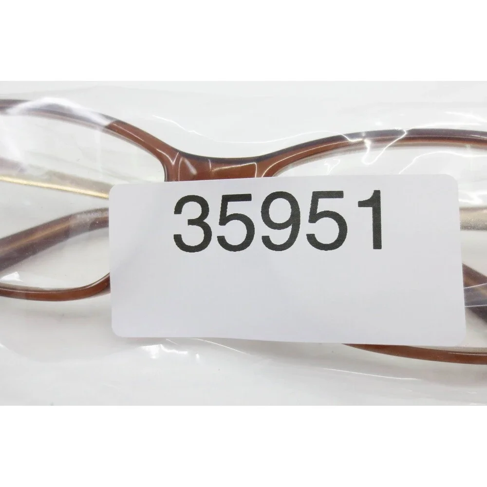 Bebe Shine BB5122 Topaz Brown Rectangular Eyeglass Frames 53-16-135 Womens